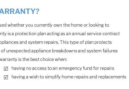 home warranty frontier